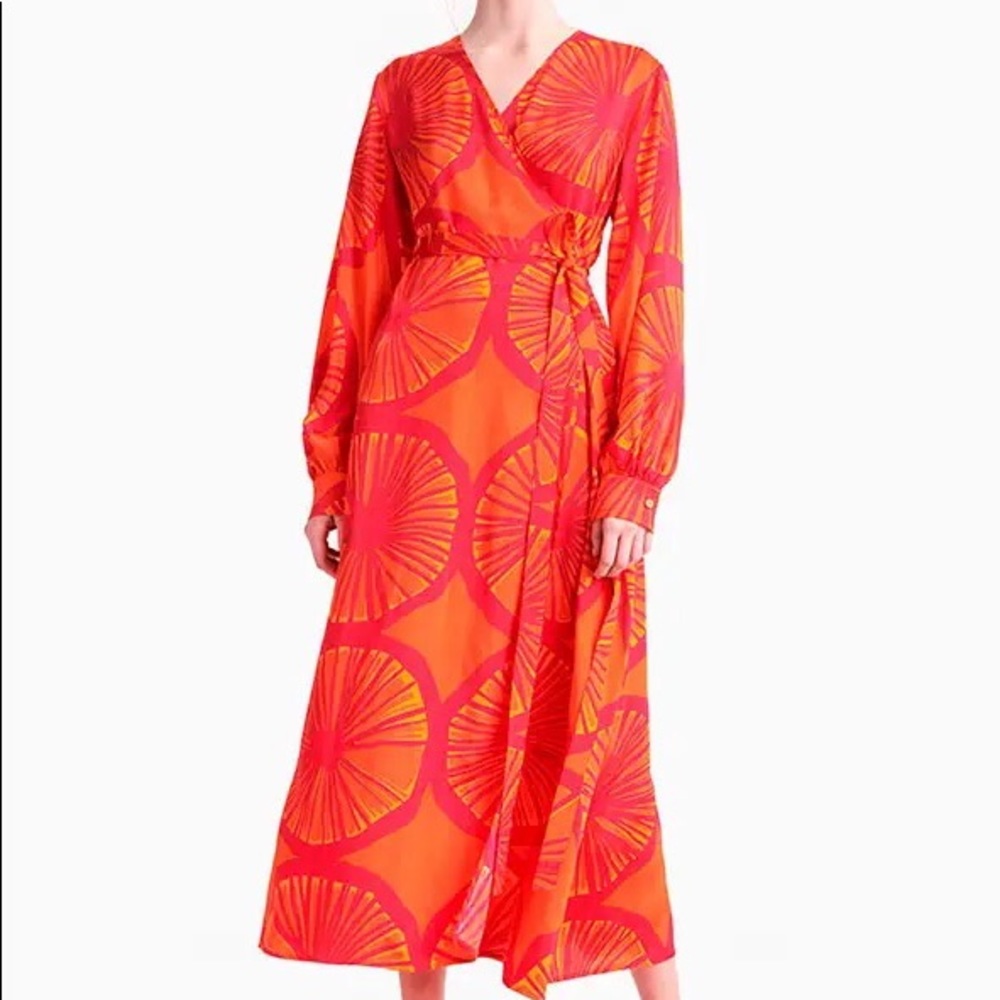 Marimekko Veriappelsiini wrap dress M NWT